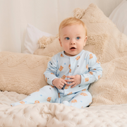 Baby Boys Pack of 2 Teddy Bear Printed Sleepsuit, Multicolour