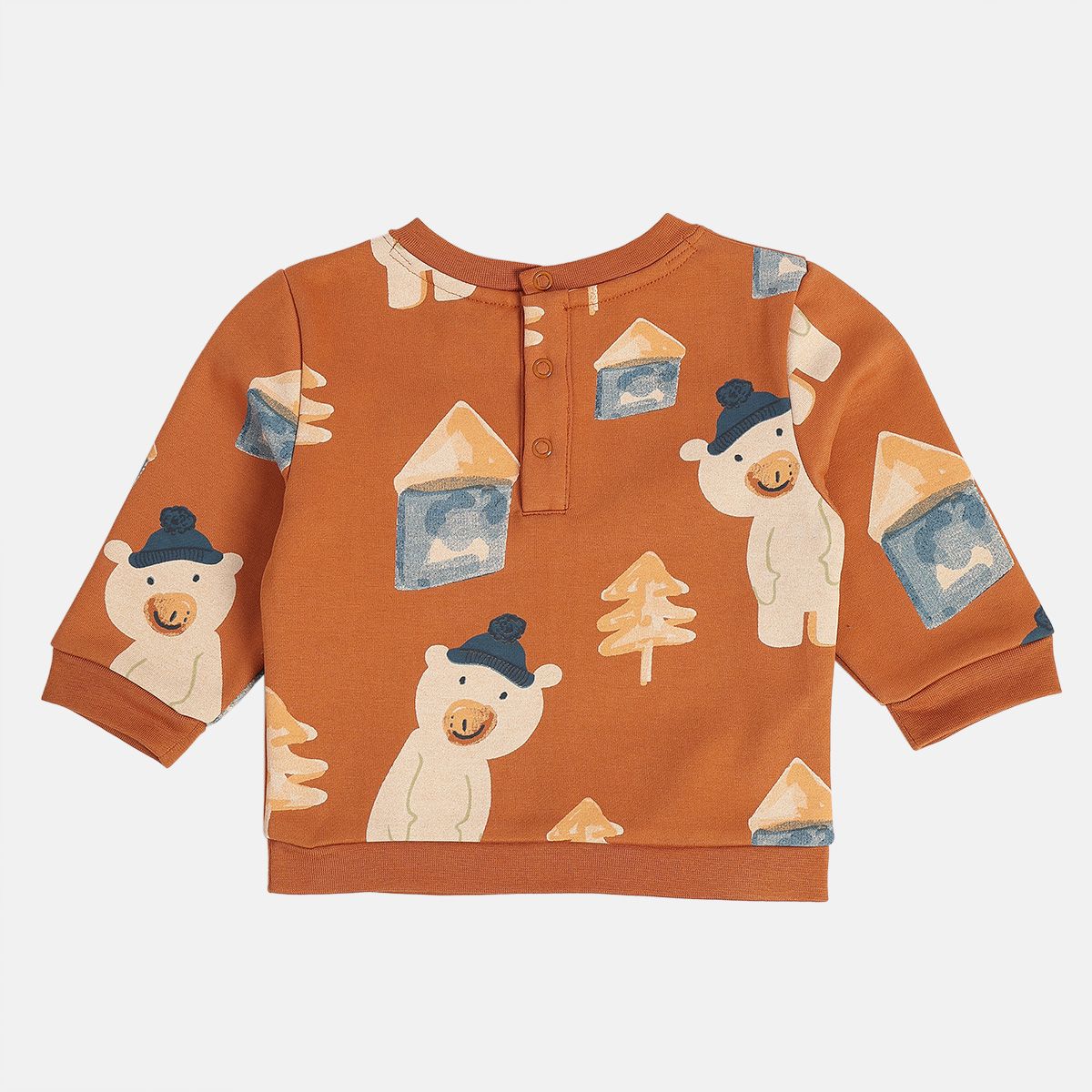 Boys Brown Sweat Shirt