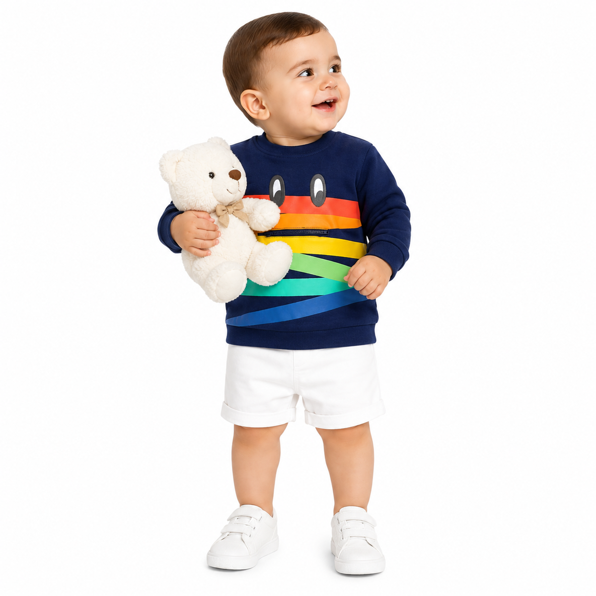 Baby boys Blue Cotton Sweat Shirt Casual Wear
