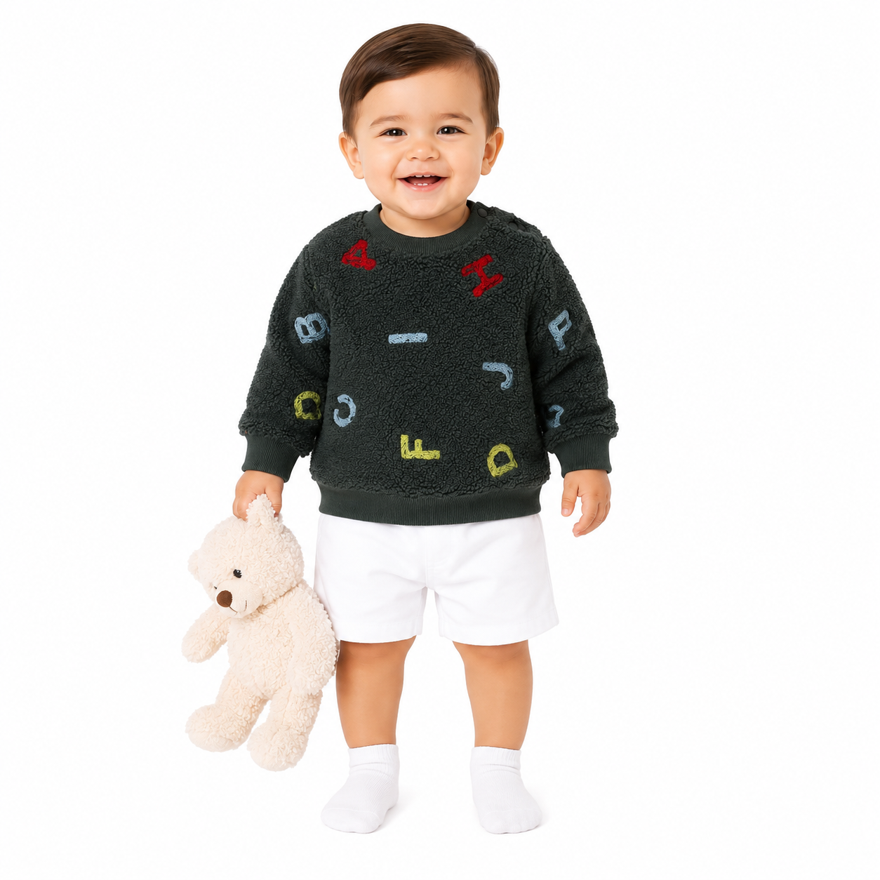 Boys Green Pack Of 1 Sweat Shirt