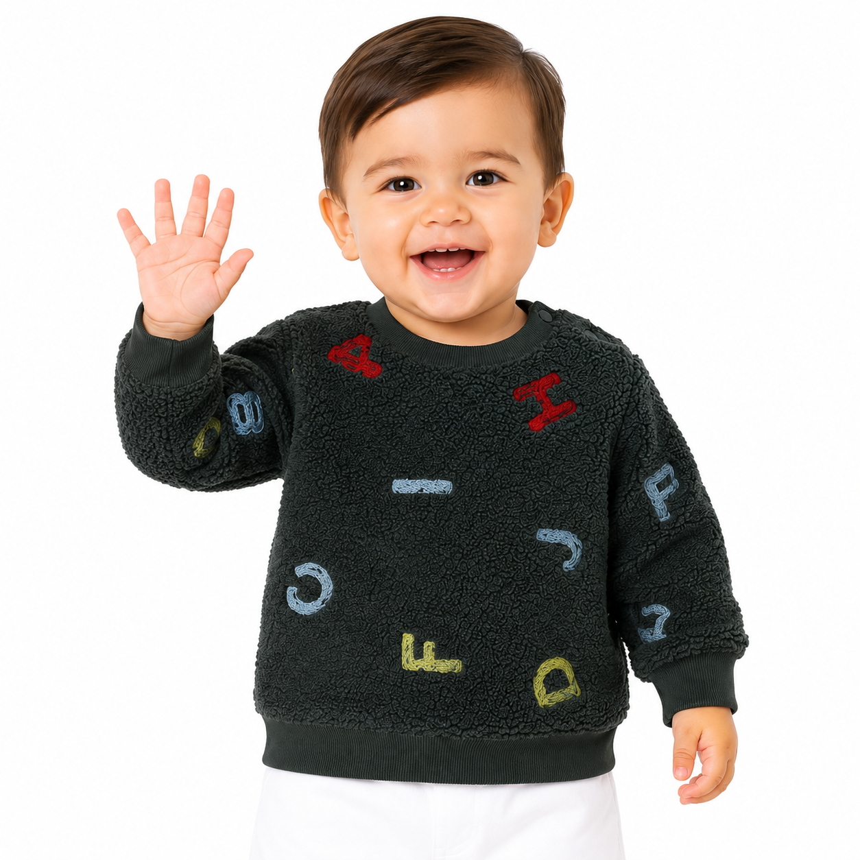 Boys Green Pack Of 1 Sweat Shirt