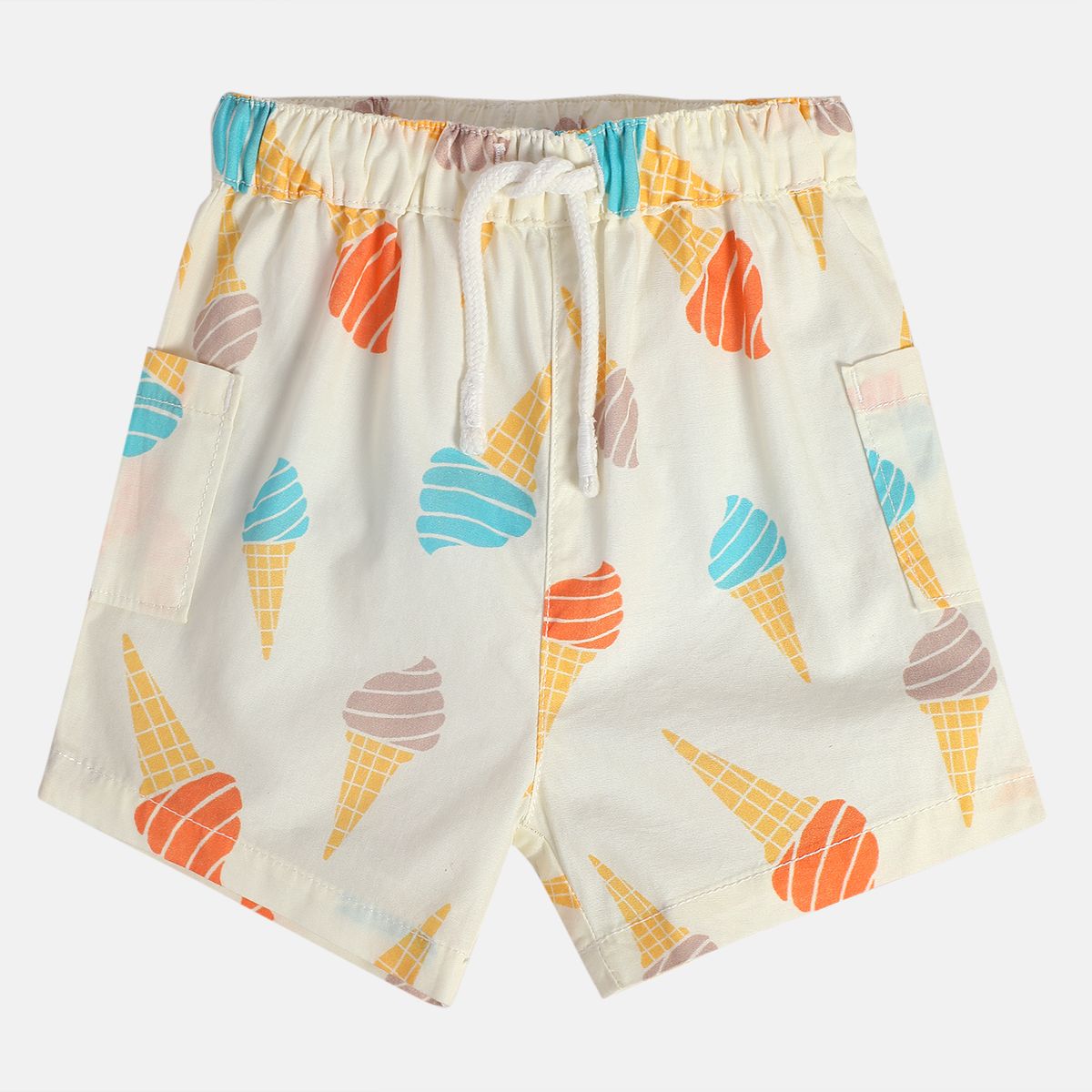 Boys Cream Shorts