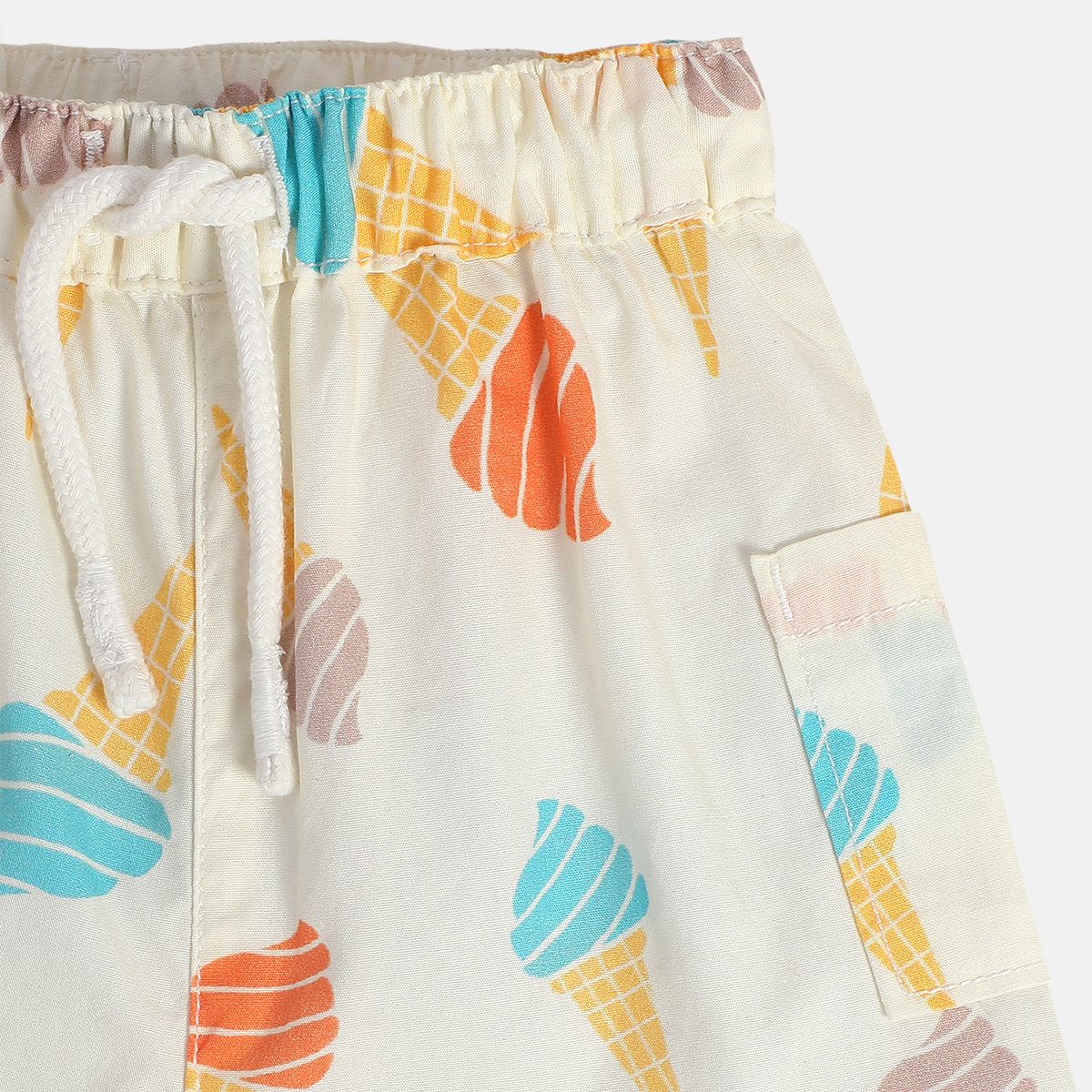 Boys Cream Shorts