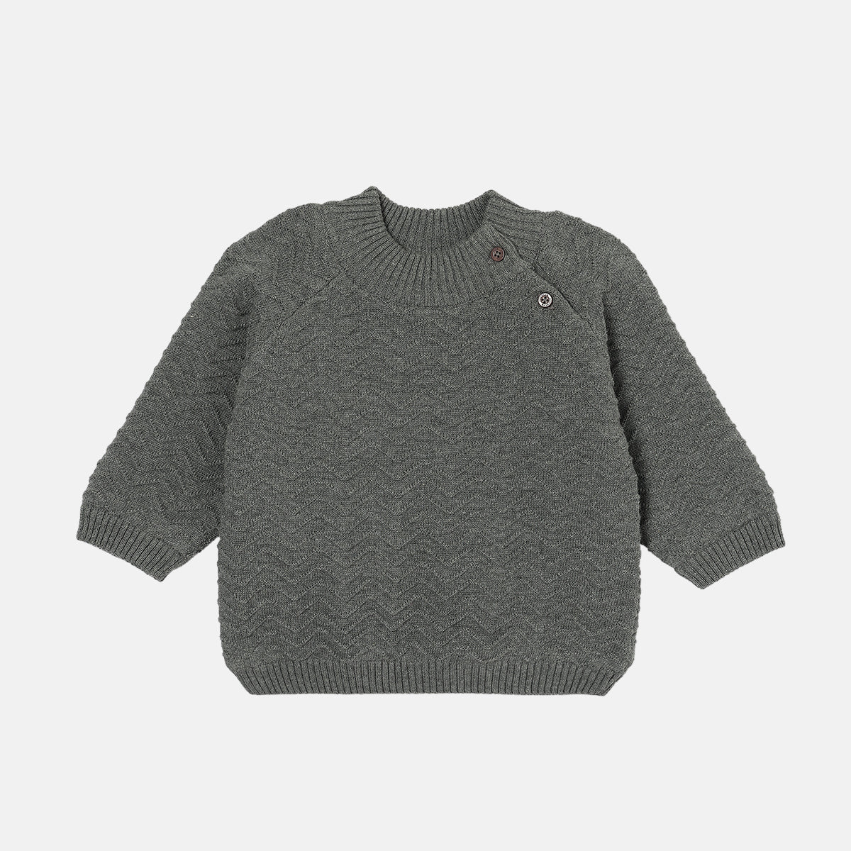 Boys Grey Turtle Neck Sweater