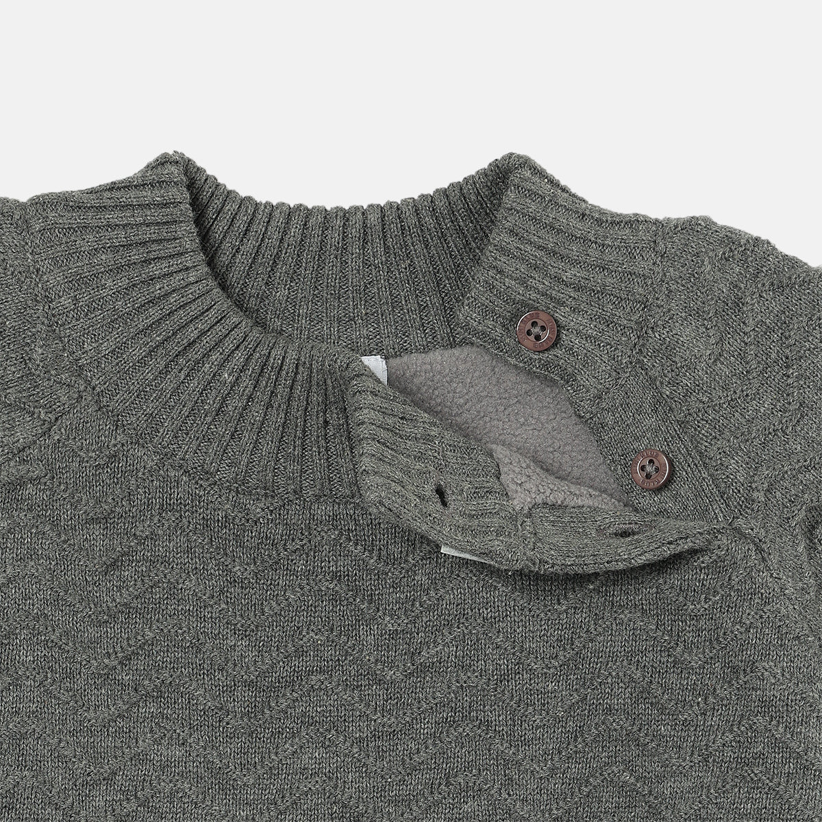Boys Grey Turtle Neck Sweater