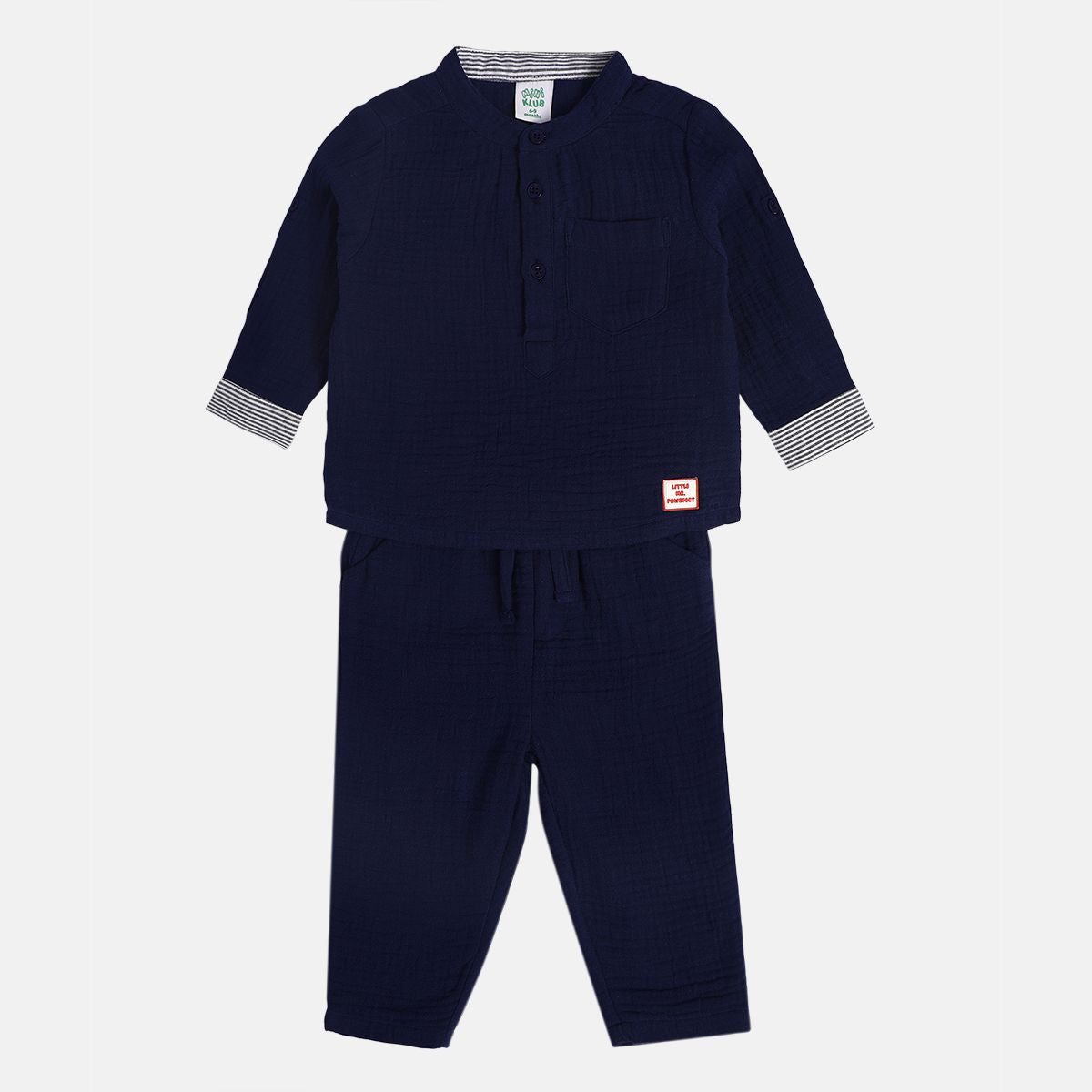 Boys Navy Top And Bottom