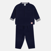 Boys Navy Top And Bottom