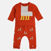 Boys Rust Top And Bottom