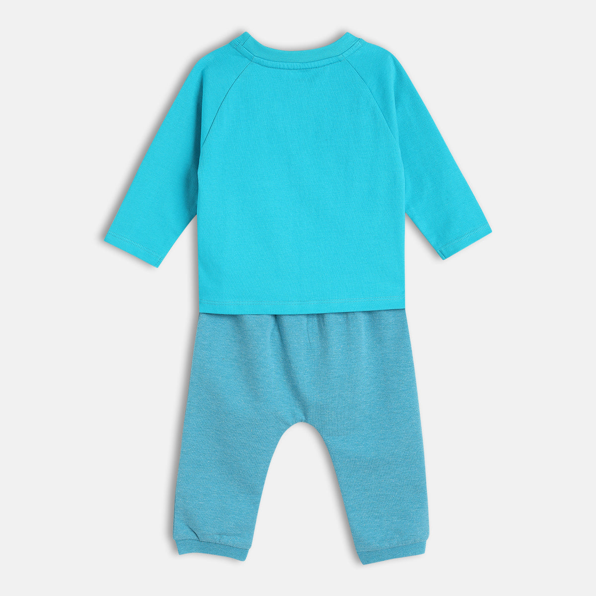 Boys Blue Full Sleeve Knit T-Shirt And Bottom