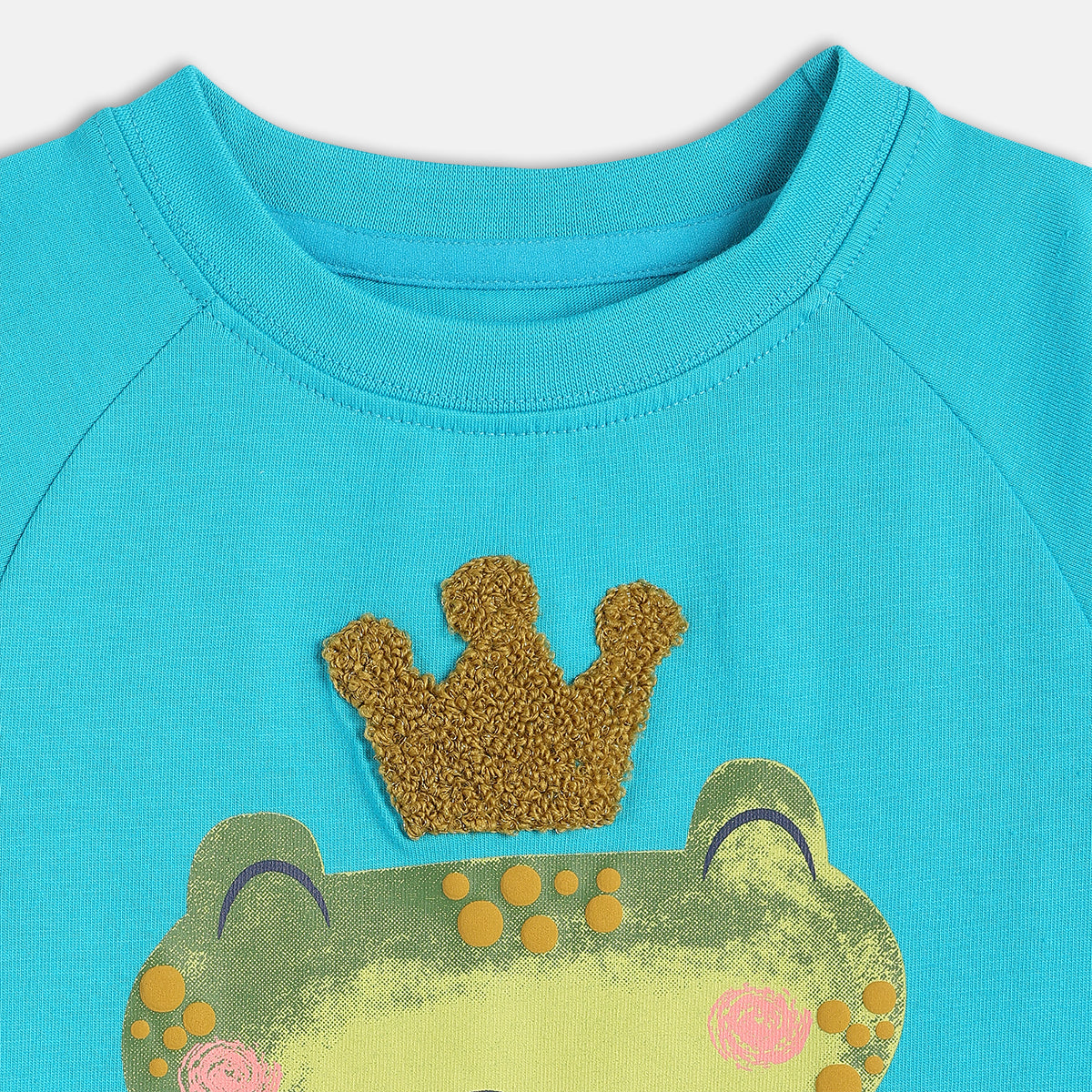 Boys Blue Full Sleeve Knit T-Shirt And Bottom