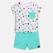 Boys Multi T-Shirt And Bottom