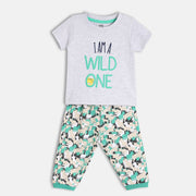Boys Grey T-Shirt And Bottom