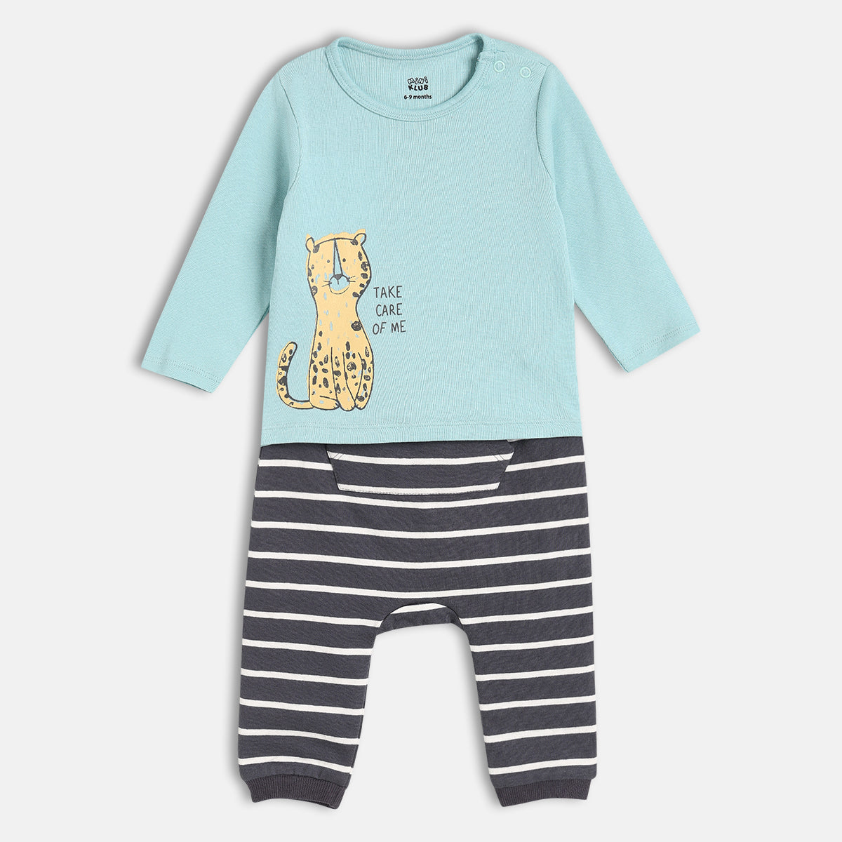 Boys Multi Full Sleeve Knit T-Shirt And Bottom