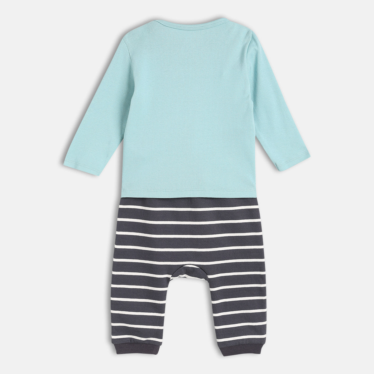 Boys Multi Full Sleeve Knit T-Shirt And Bottom