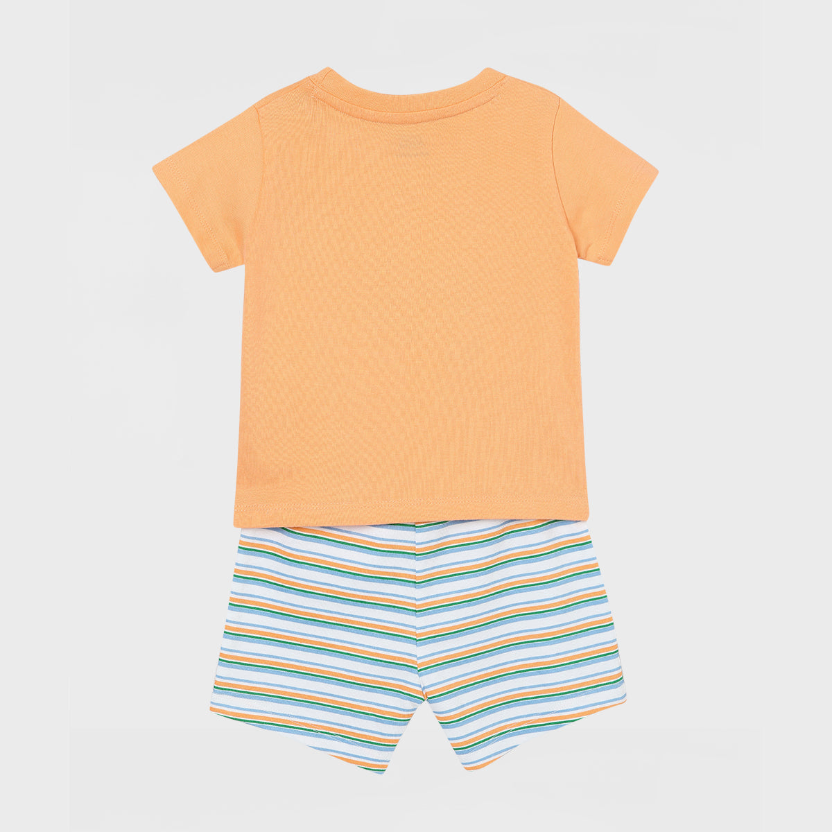 Boys Peach T-Shirt And Bottom Set