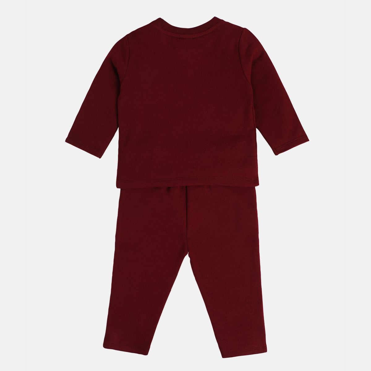 Boys Maroon Top And Bottom