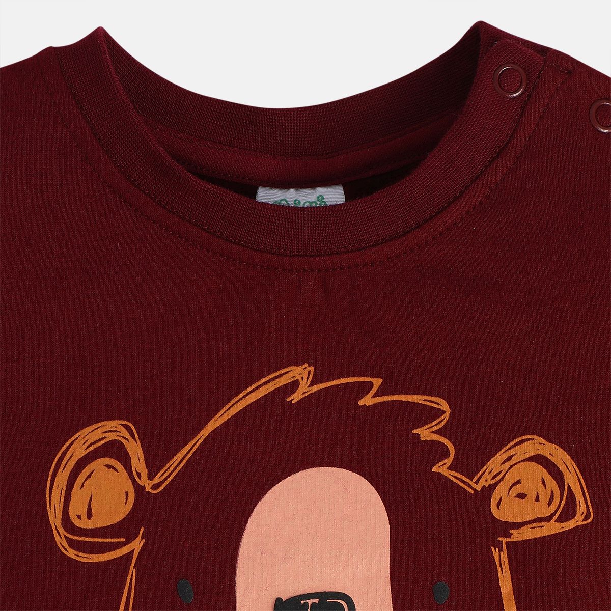 Boys Maroon Top And Bottom