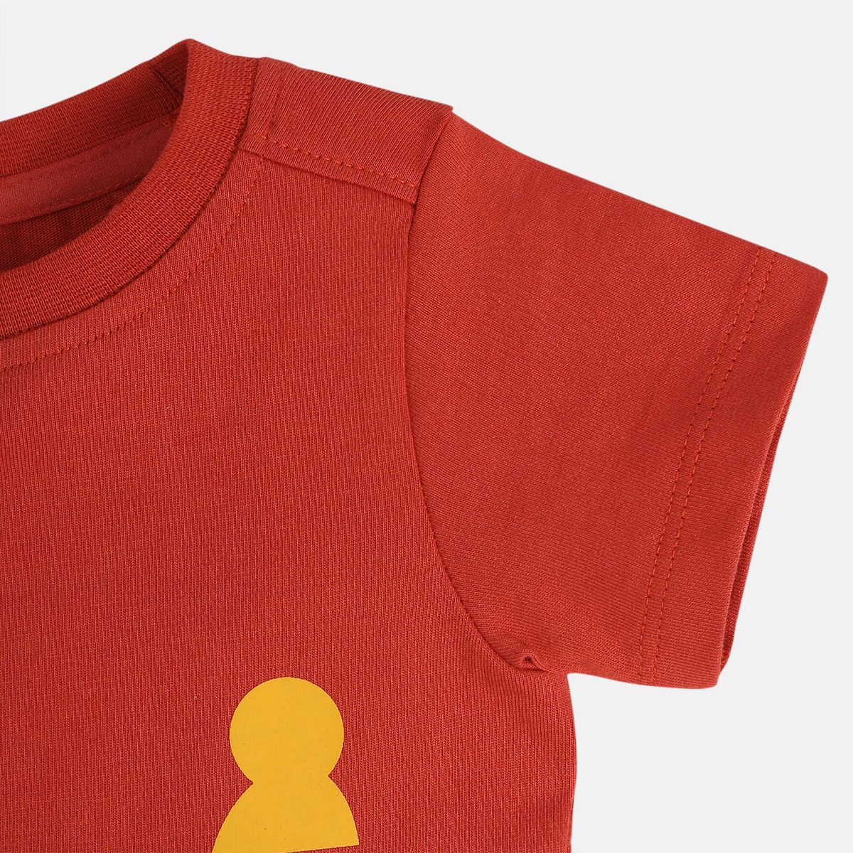Boys Rust Orange Pack Of 1 T-Shirt