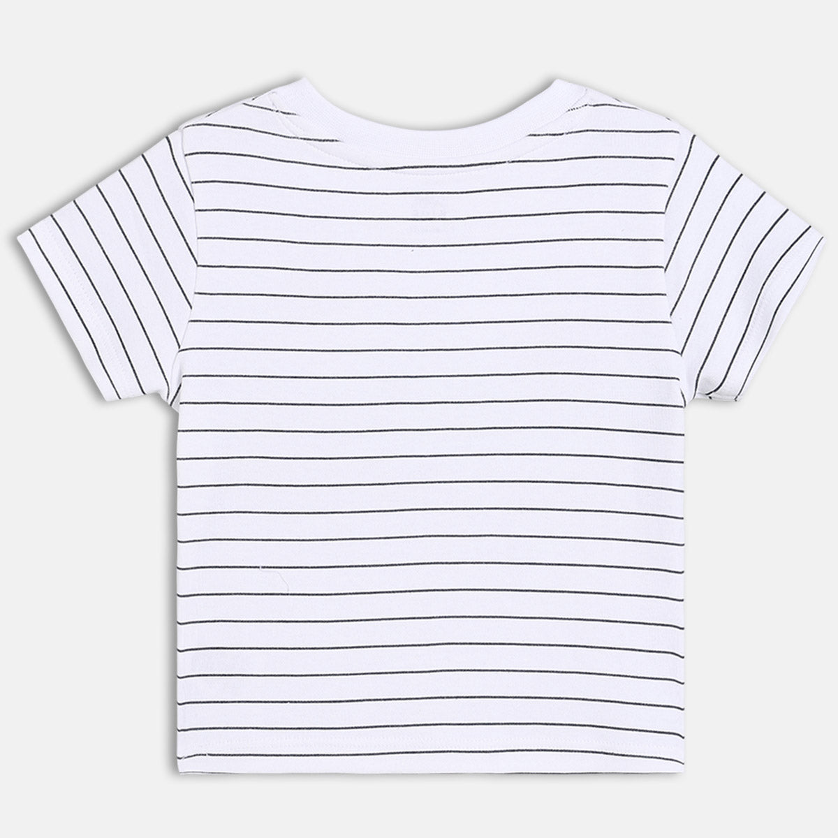Boys Round Neck Half Sleeve T-Shirt - White