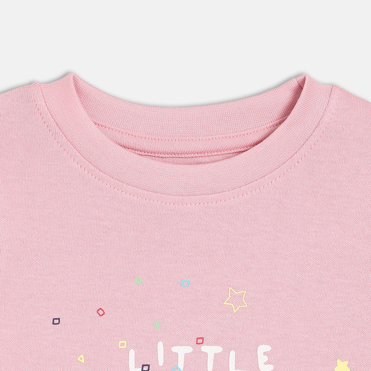 Boys Dusty Pink Round Neck Short Sleeve T-Shirt