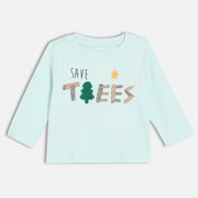 Boys Round Neck Full Sleeve T-Shirt - Blue