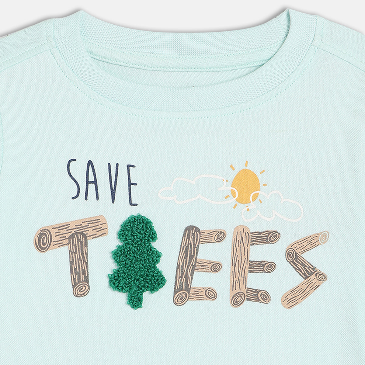 Boys Round Neck Full Sleeve T-Shirt - Blue