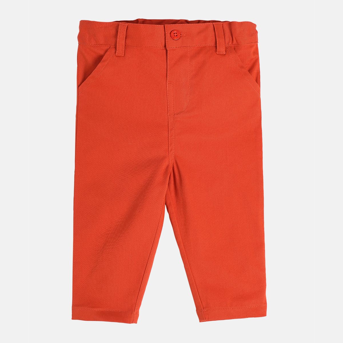Boys Rust Orange Pack Of 1 Woven Pant