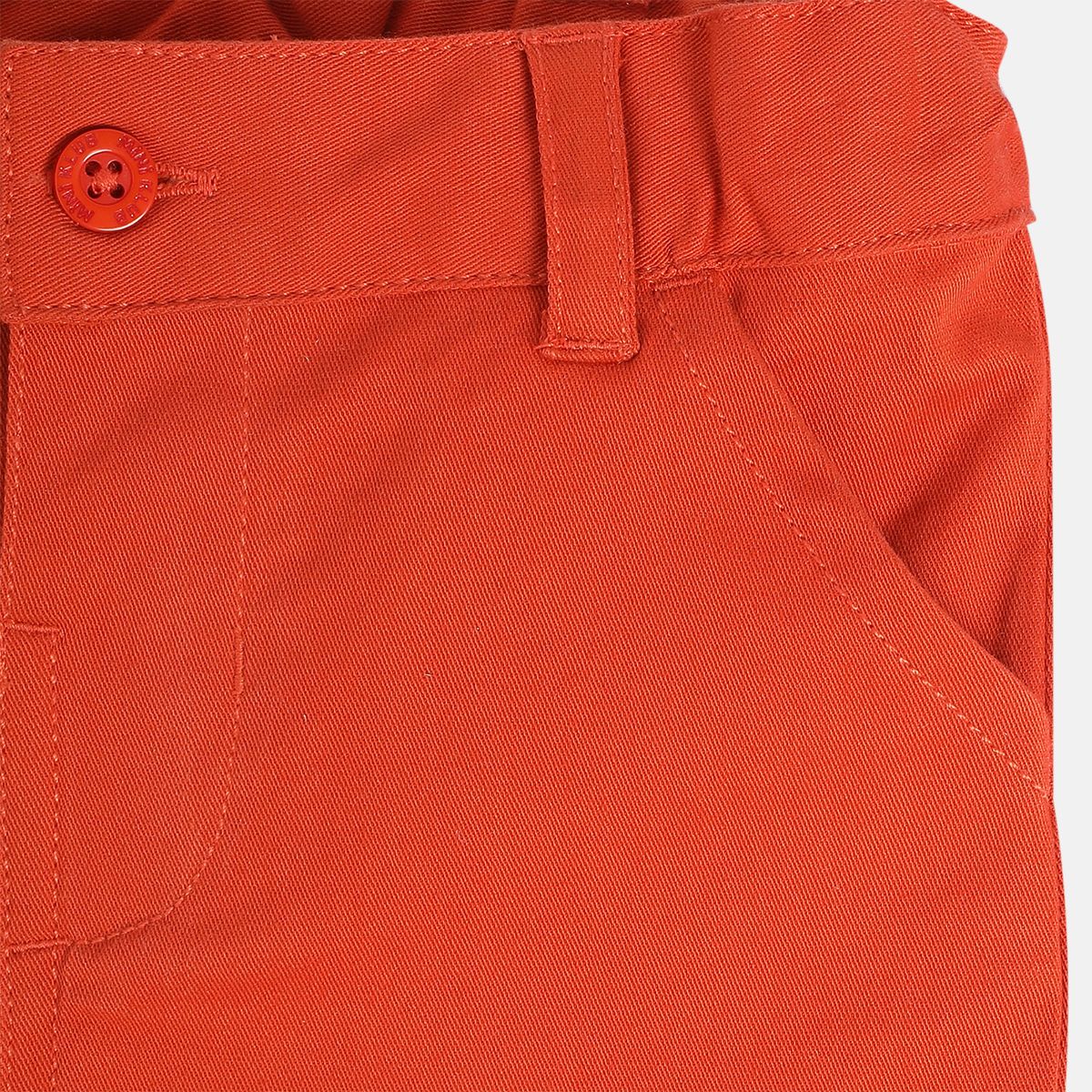 Boys Rust Orange Pack Of 1 Woven Pant