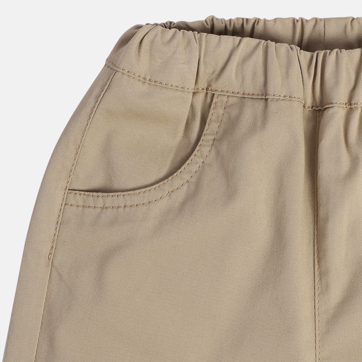 Boys Beige Woven Pant