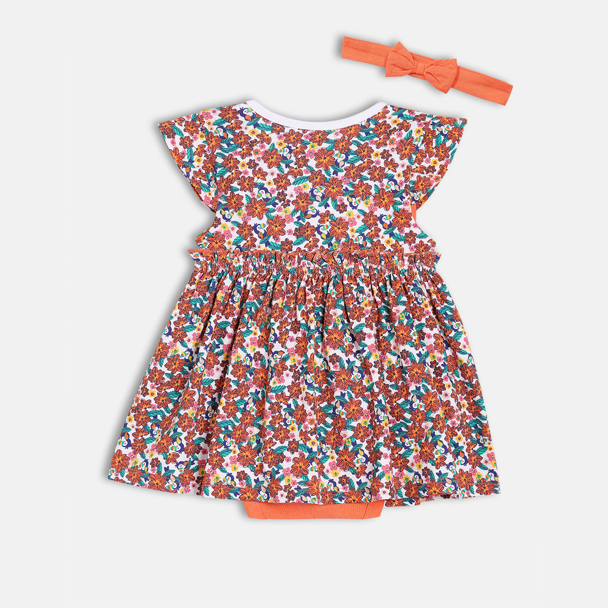 Girls Multi Flutter Sleeve Body Suit
