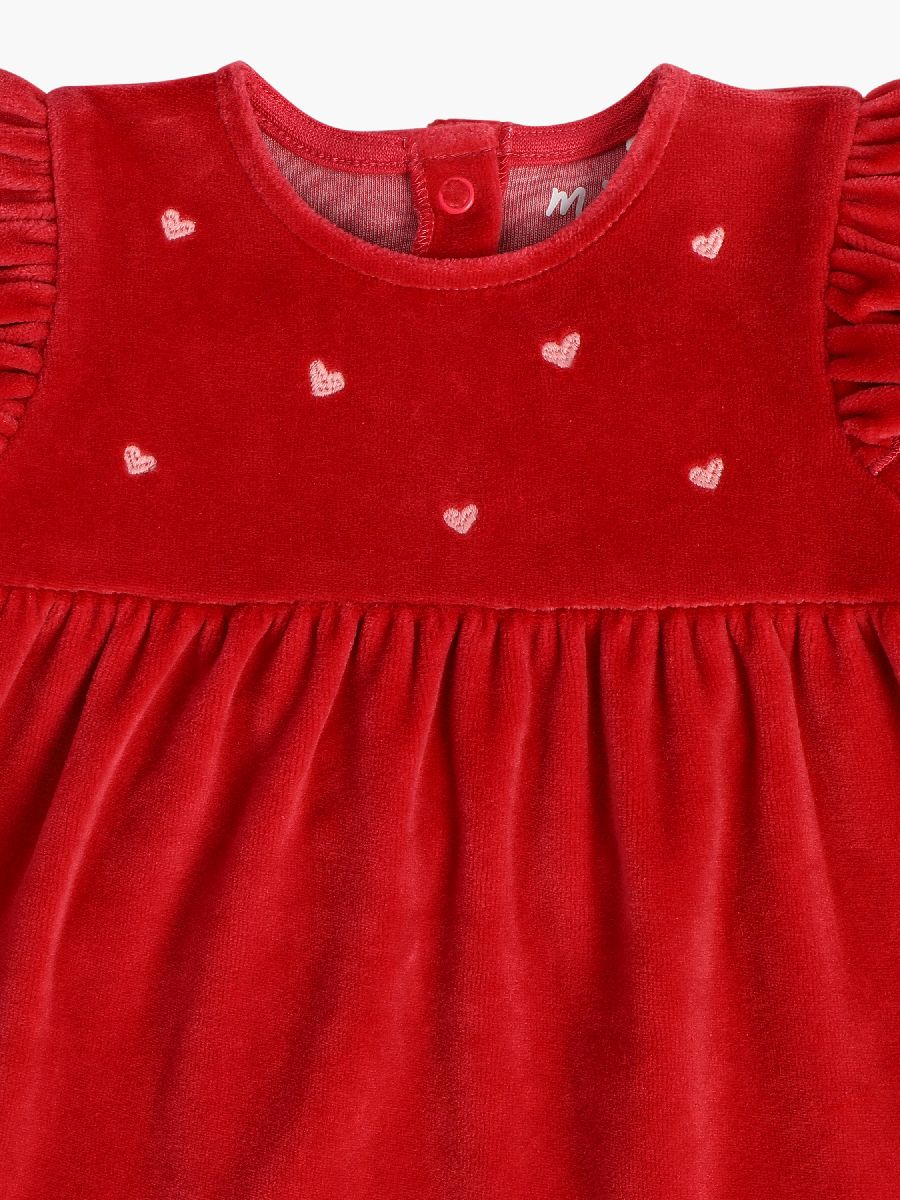 Minicuddles Girl Baby Dress - Red