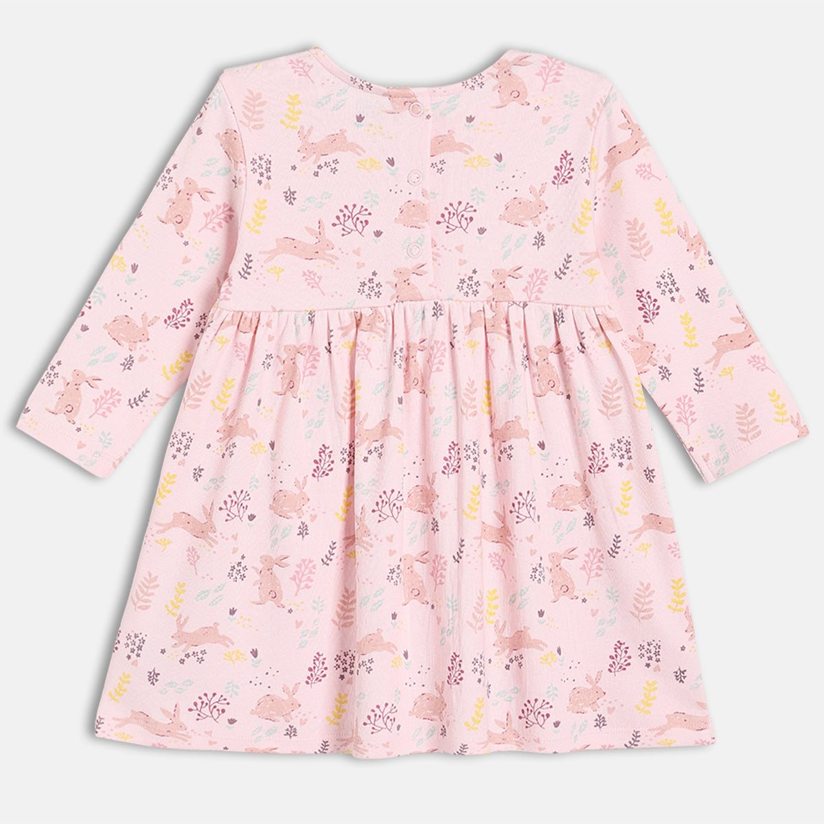 Girls 2 Piece Round Neck Long Sleeve Dress And Stocking - Multi