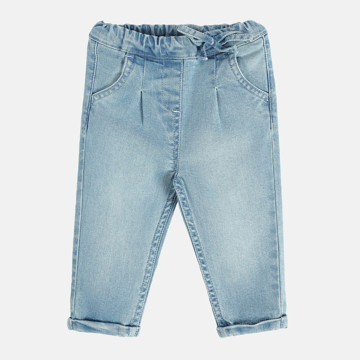 Girls Blue Pack Of 1 Denim Pant