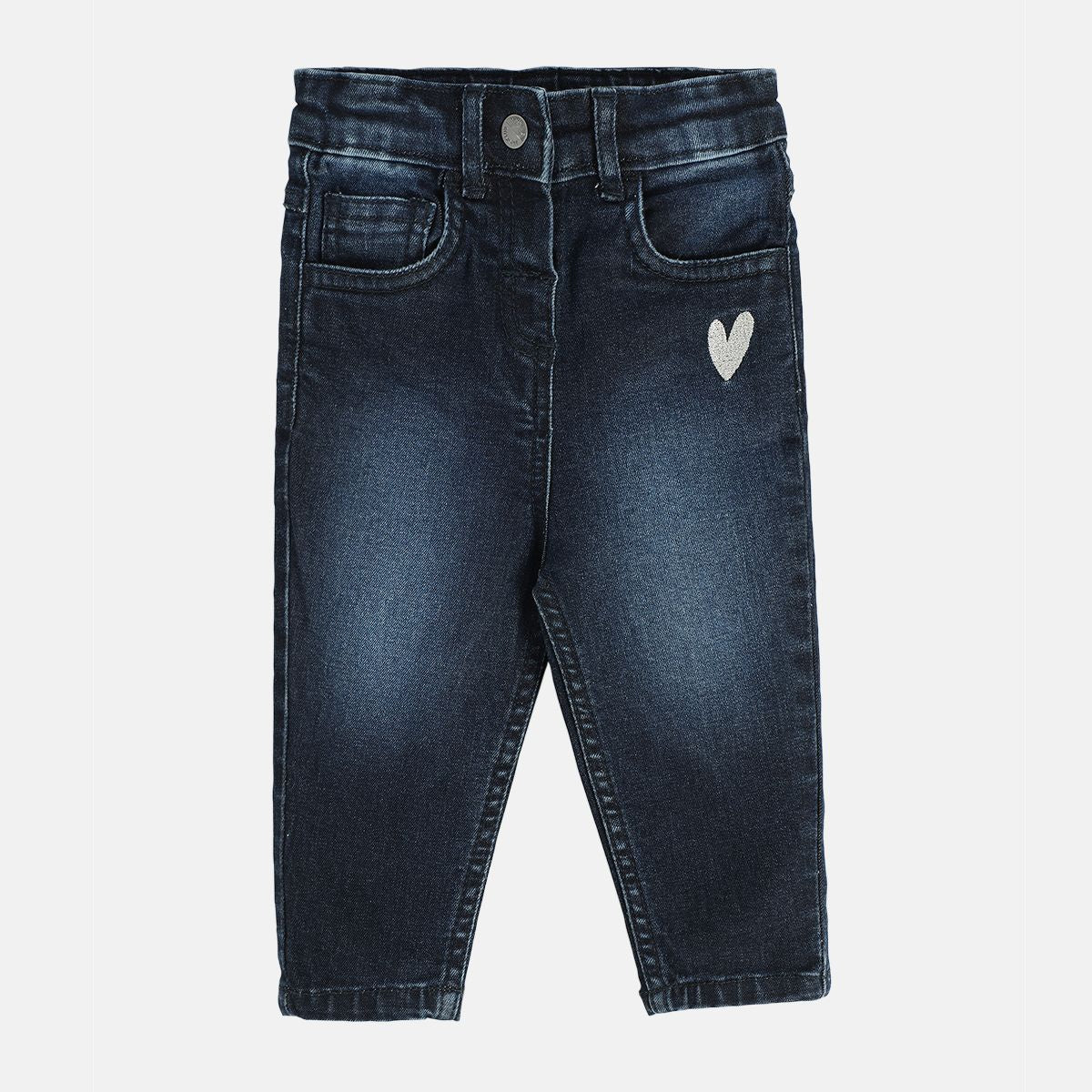 Girls Blue Pack Of 1 Denim Pant