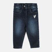 Girls Blue Pack Of 1 Denim Pant