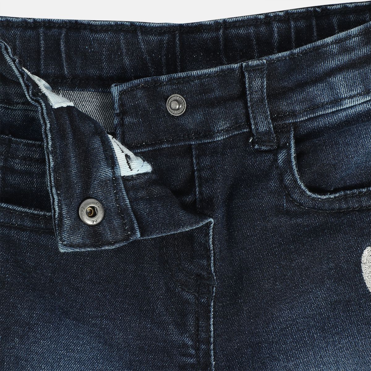 Girls Blue Pack Of 1 Denim Pant