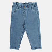 Girls Medium Blue Wash Denim Pant