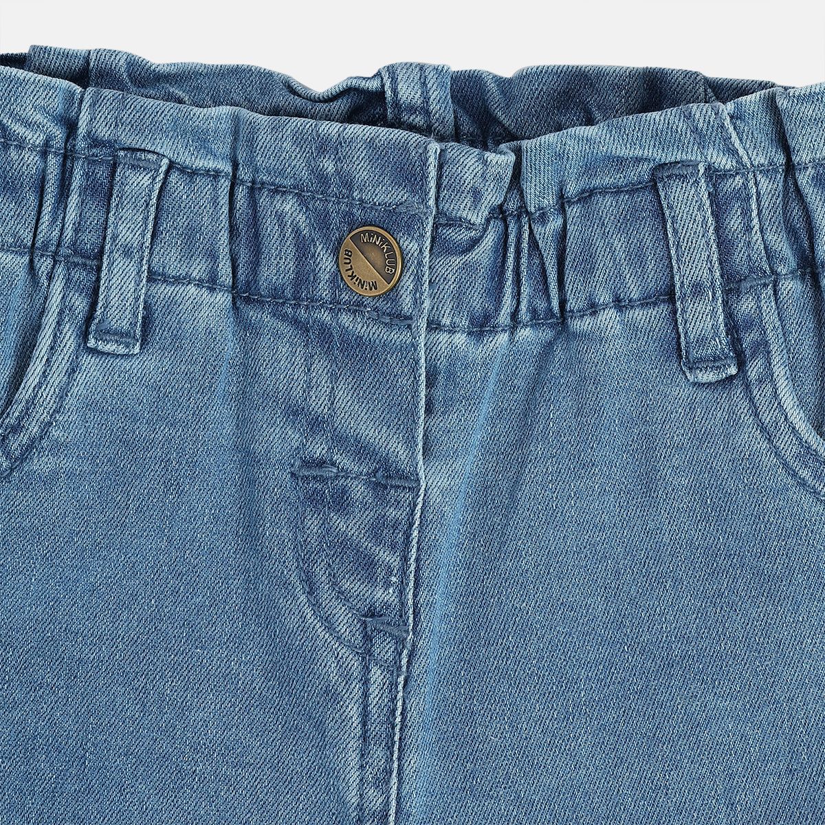 Girls Medium Blue Wash Denim Pant