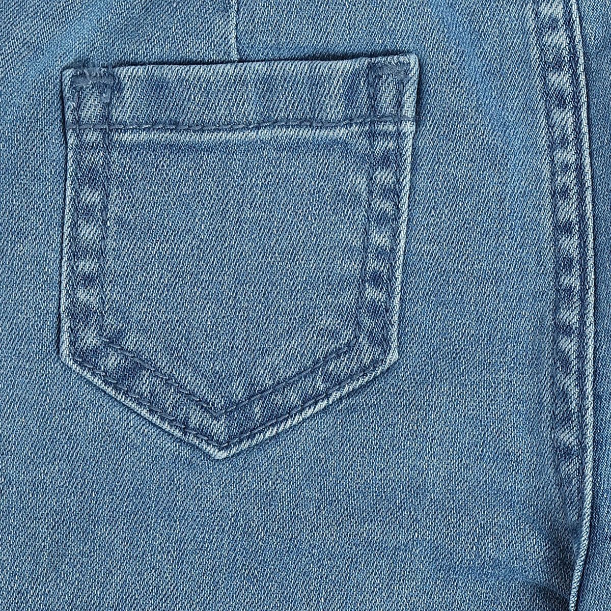 Girls Medium Blue Wash Denim Pant