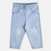 Girls Blue Denim Pant