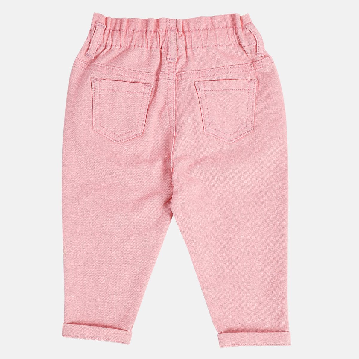 Girls Pink Denim Pant