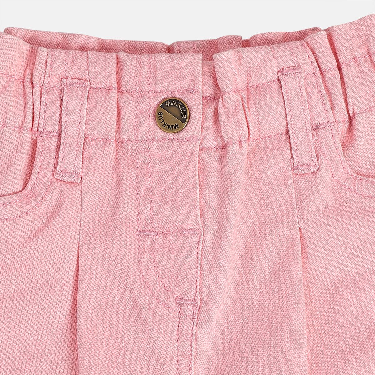 Girls Pink Denim Pant