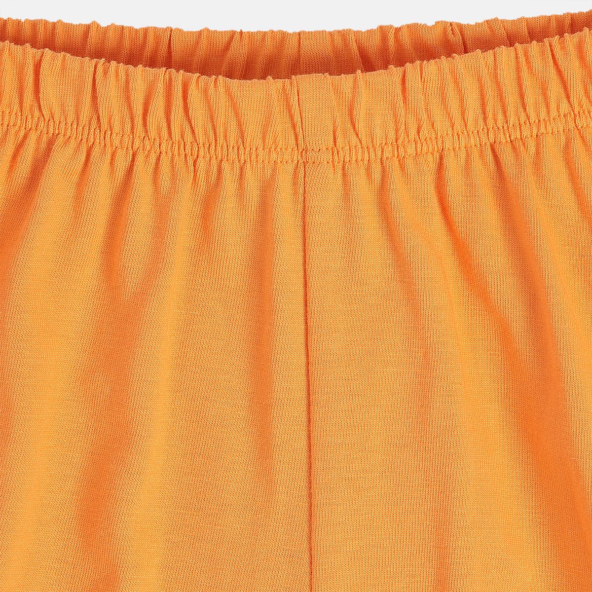 Girls Orange Knee Length Dress