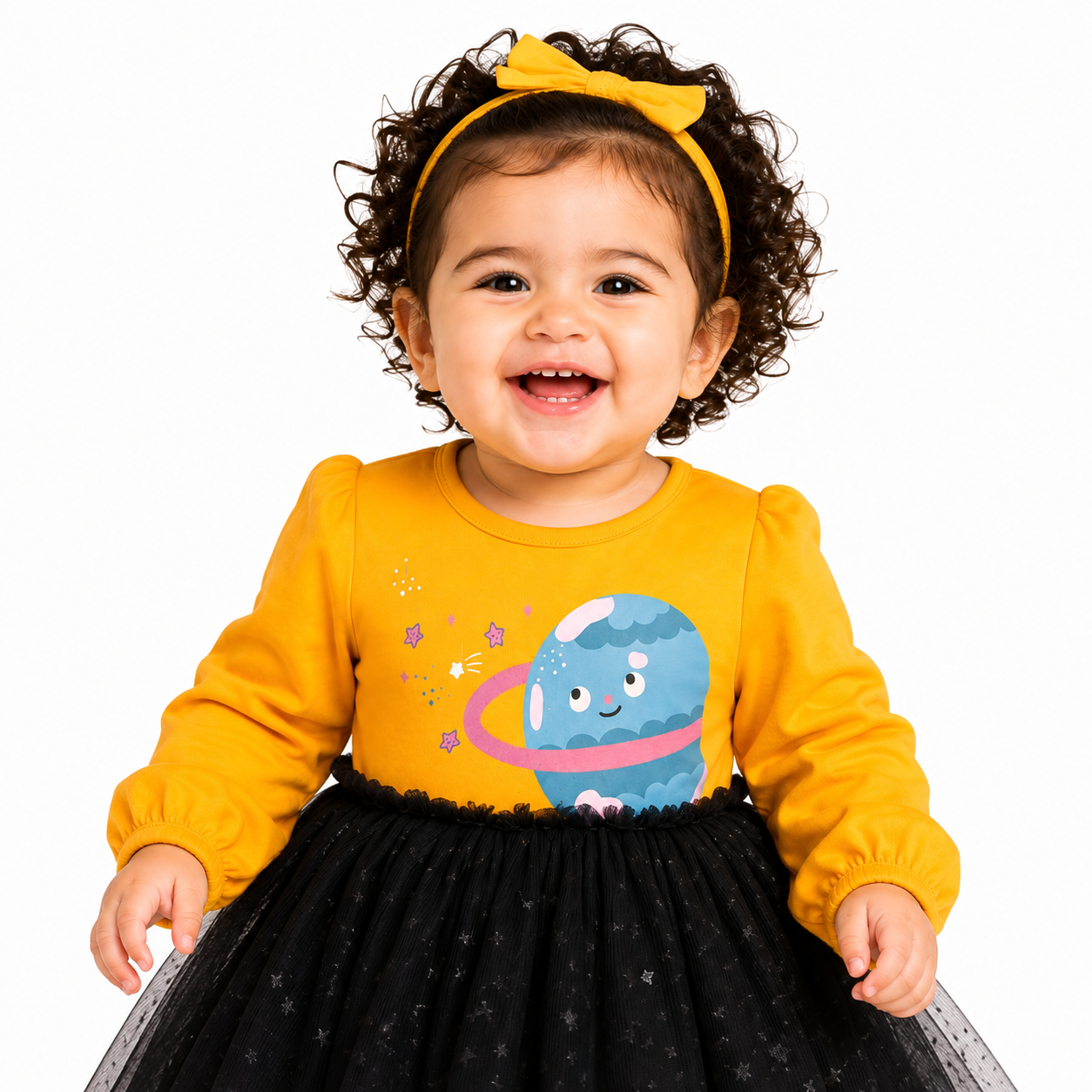 Girls Orange Pack Of 2 Dress