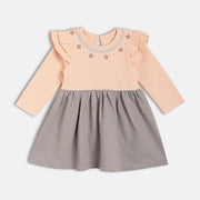 Girl Pink And Grey Pi Grey Dress