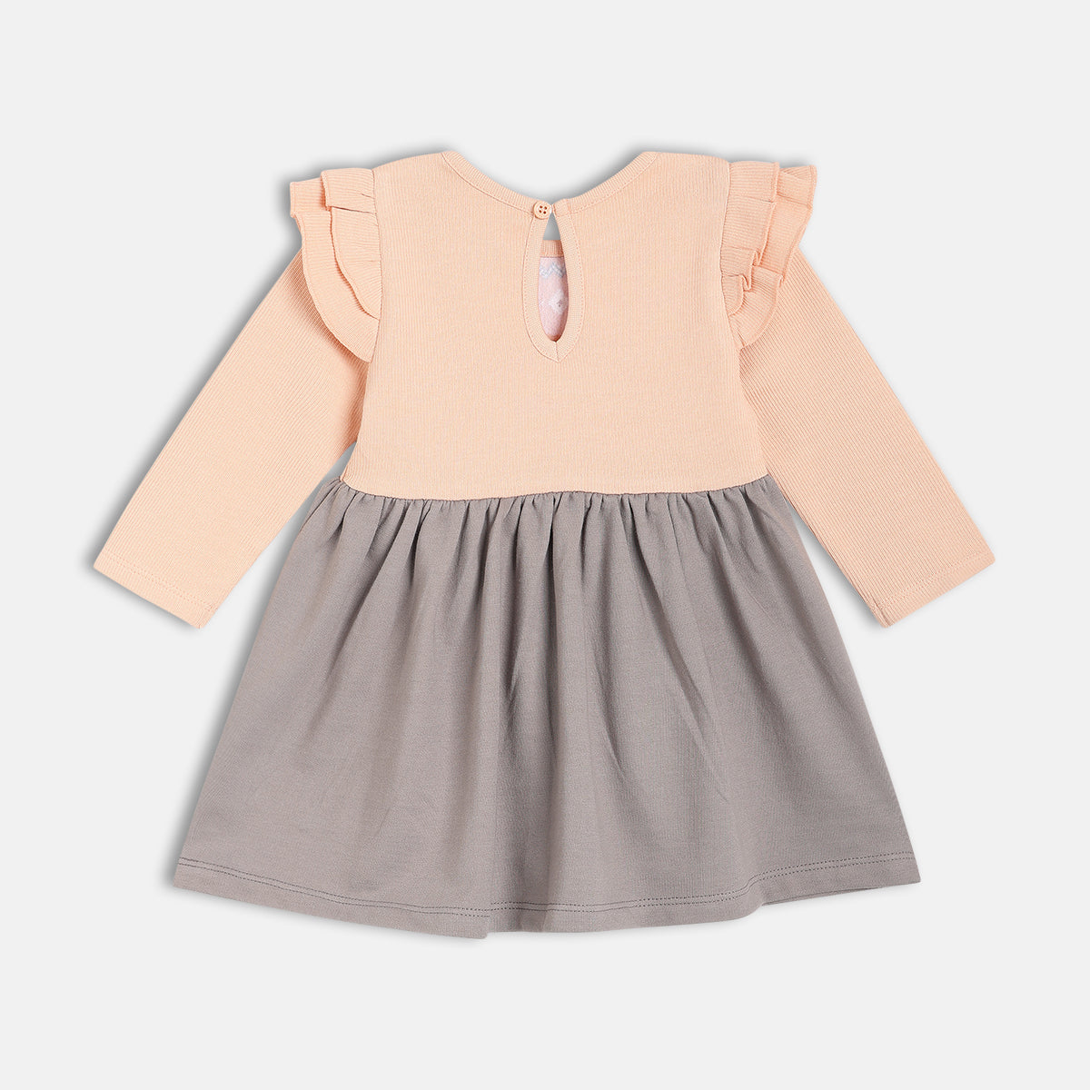 Girl Pink And Grey Pi Grey Dress