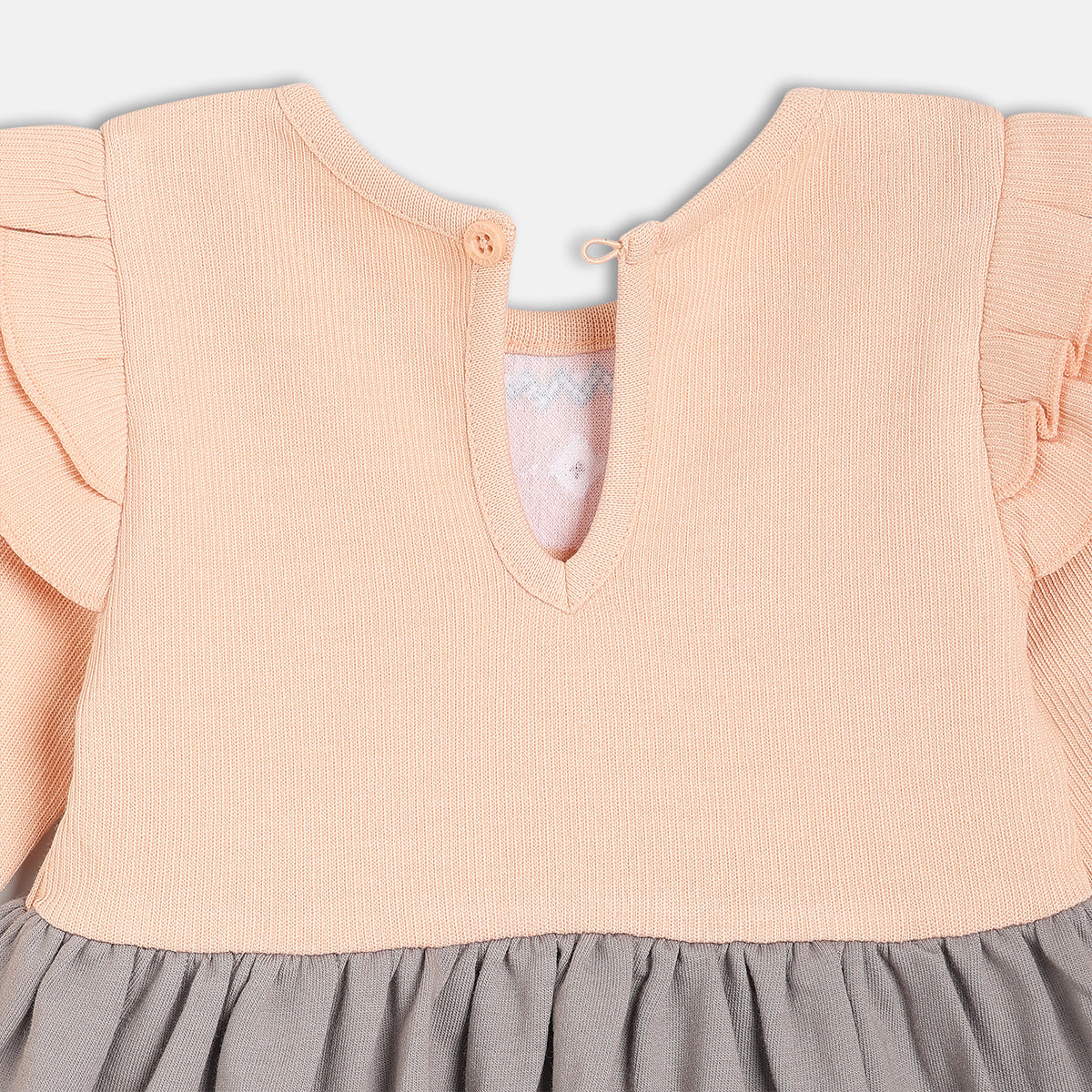 Girl Pink And Grey Pi Grey Dress