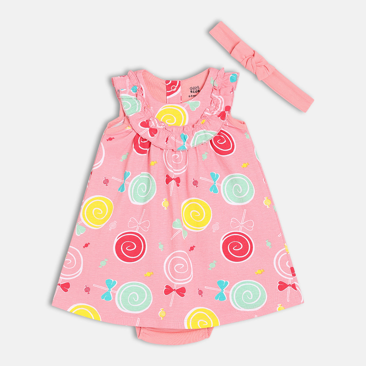 Girls Pink Sleeveless Dress