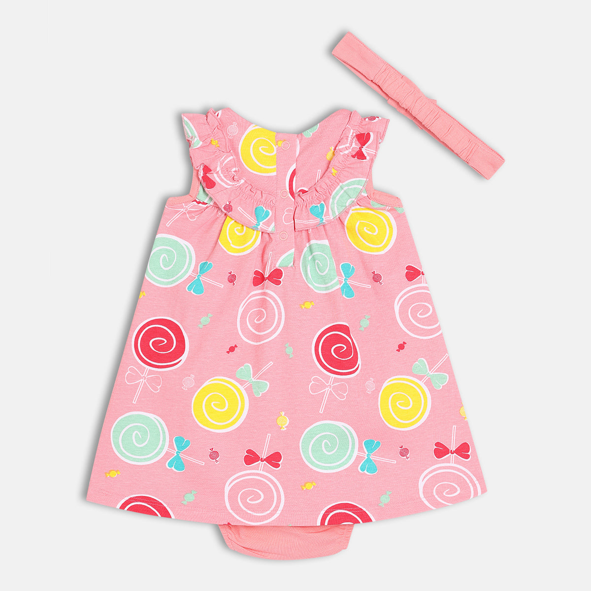 Girls Pink Sleeveless Dress