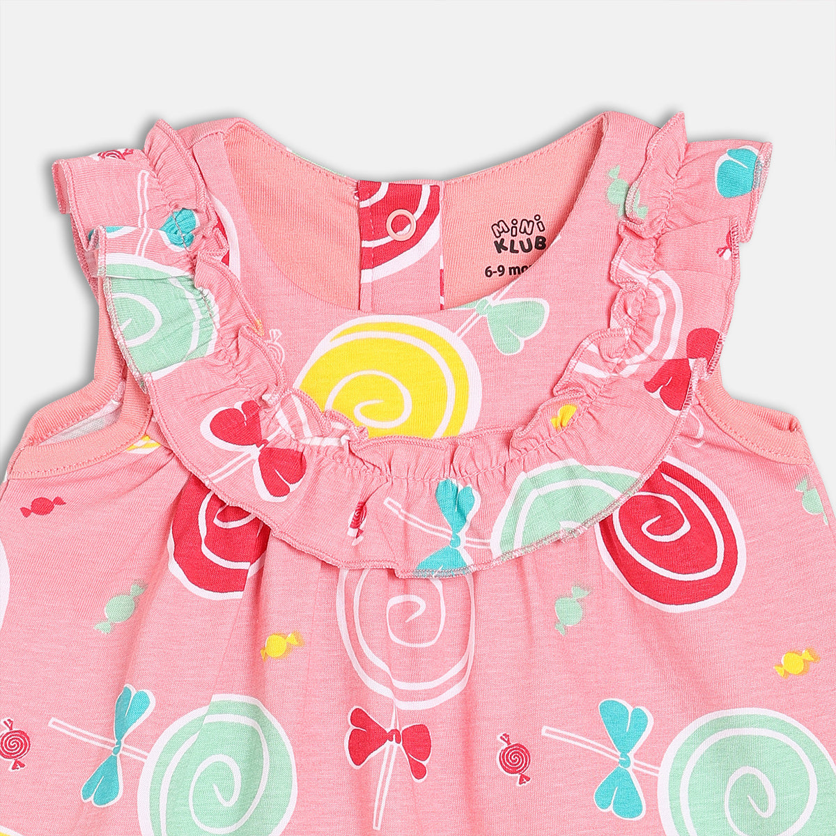 Girls Pink Sleeveless Dress